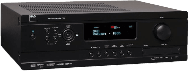 Front view of NAD T 175